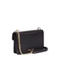 Detail View - Click To Enlarge - REBECCA MINKOFF - 'Jean' metal ring leather crossbody bag