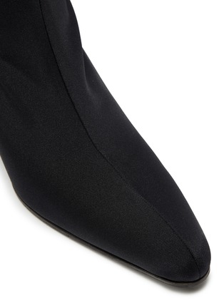Detail View - Click To Enlarge - BALENCIAGA - 'Round' crepe jersey boots