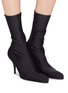 Figure View - Click To Enlarge - BALENCIAGA - 'Round' crepe jersey boots