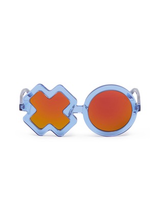 Main View - Click To Enlarge - SONS + DAUGHTERS - 'XO' frame acetate mirror kids sunglasses