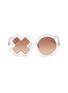 Main View - Click To Enlarge - SONS + DAUGHTERS - 'XO' frame acetate kids sunglasses