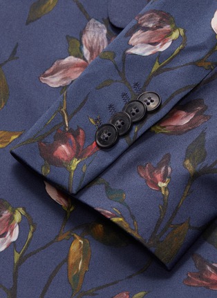 Detail View - Click To Enlarge - TOPMAN - Tulip print skinny fit soft blazer