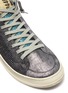 Detail View - Click To Enlarge - P448 - 'A8 Skate' glitter mesh patchwork high top sneakers
