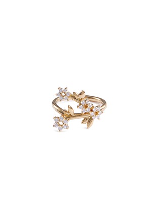 Main View - Click To Enlarge - TASAKI - 'Fragrant' diamond 18k yellow gold ring
