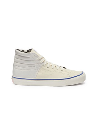 Main View - Click To Enlarge - VANS - 'Sk8-Hi Lx' leather panel canvas sneakers