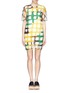 Main View - Click To Enlarge - MO&CO. EDITION 10 - Watercolour check print sheer chiffon dress