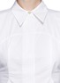 Detail View - Click To Enlarge - MO&CO. EDITION 10 - Cotton poplin flare shirt