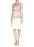 Figure View - Click To Enlarge - MO&CO. EDITION 10 - Asymmetric wrap flare skirt