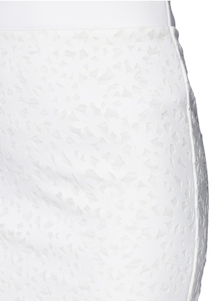 Detail View - Click To Enlarge - MO&CO. EDITION 10 - Floral cutout pencil skirt