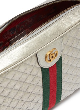 Detail View - Click To Enlarge - GUCCI - Matelassé leather small shoulder bag