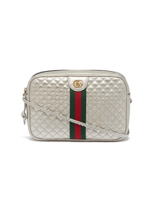 Main View - Click To Enlarge - GUCCI - Matelassé leather small shoulder bag