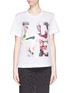 Main View - Click To Enlarge - MO&CO. EDITION 10 - Love patch print T-shirt