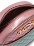 Detail View - Click To Enlarge - GUCCI - Colourblock matelassé leather mini crossbody bag