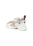 Detail View - Click To Enlarge - GUCCI - 'Flashtrek' glass crystal strap colourblock sneakers
