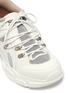 Detail View - Click To Enlarge - GUCCI - 'Flashtrek' glass crystal strap colourblock sneakers