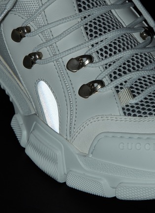  - GUCCI - 'Flashtrek' glass crystal strap colourblock sneakers