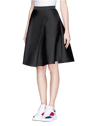 Front View - Click To Enlarge - MO&CO. EDITION 10 - Sateen flare skirt