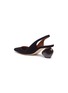 Detail View - Click To Enlarge - REJINA PYO - 'Margot' sculptural heel suede slingback pumps