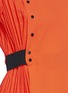 Detail View - Click To Enlarge - MO&CO. EDITION 10 - Asymmetric plissé pleat crepe dress