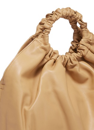 Detail View - Click To Enlarge - THE ROW - 'Double Circle' ruched handle extra large leather bag
