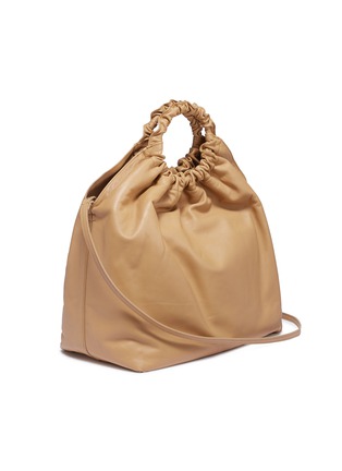 Figure View - Click To Enlarge - THE ROW - 'Double Circle' ruched handle extra large leather bag