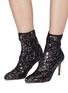 Figure View - Click To Enlarge - SAM EDELMAN - 'Olson' sequin ankle sock boots