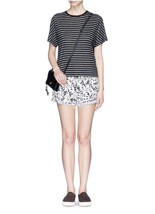 Figure View - Click To Enlarge - J BRAND - 'Cut Off' abstract print fray shorts