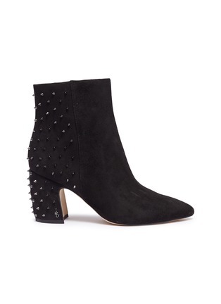 Main View - Click To Enlarge - SAM EDELMAN - 'Heath' studded suede ankle boots