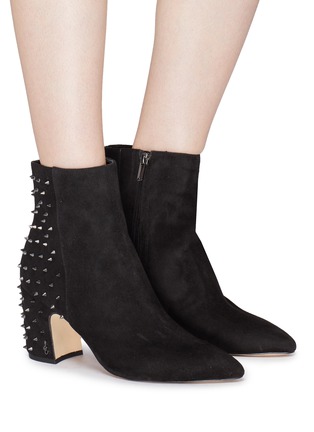 Figure View - Click To Enlarge - SAM EDELMAN - 'Heath' studded suede ankle boots