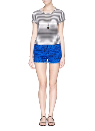Figure View - Click To Enlarge - J BRAND - 'Cut Off' abstract print fray shorts