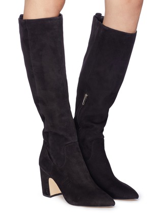 Figure View - Click To Enlarge - SAM EDELMAN - 'Hai' stretch suede knee high boots