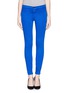 Main View - Click To Enlarge - J BRAND - 'Luxe Sateen' cropped zip cuff skinny jeans