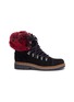 Main View - Click To Enlarge - SAM EDELMAN - 'Bowen' faux fur counter suede hiking boots