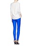 Figure View - Click To Enlarge - J BRAND - Zip cuff lamb leather skinny pants