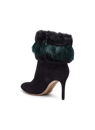 Detail View - Click To Enlarge - SAM EDELMAN - 'Oleana' faux fur cuff suede ankle boots