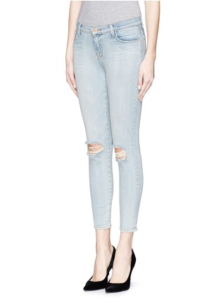 Front View - Click To Enlarge - J BRAND - 'Capri' rip knee jeans