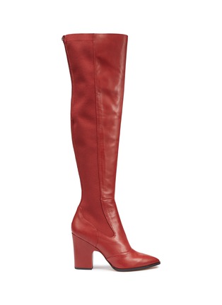 Main View - Click To Enlarge - SAM EDELMAN - 'Natasha' panelled leather thigh high boots