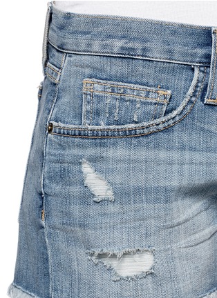 Detail View - Click To Enlarge - CURRENT/ELLIOTT - 'The Boyfriend™' ripped shorts