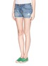 Front View - Click To Enlarge - CURRENT/ELLIOTT - 'The Boyfriend™' ripped shorts
