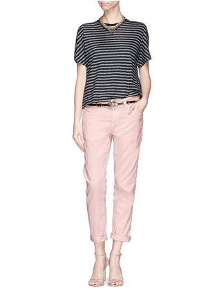 Figure View - Click To Enlarge - CURRENT/ELLIOTT - 'The Fling' cropped corduroy chinos