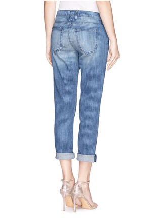Back View - Click To Enlarge - CURRENT/ELLIOTT - 'The Fling' pinstripe jeans
