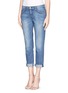 Front View - Click To Enlarge - CURRENT/ELLIOTT - 'The Fling' pinstripe jeans