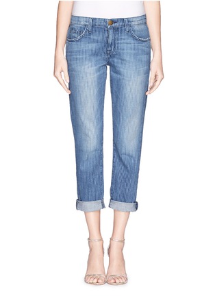 Main View - Click To Enlarge - CURRENT/ELLIOTT - 'The Fling' pinstripe jeans