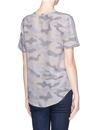 Back View - Click To Enlarge - EQUIPMENT - 'Riley' lace print camouflage T-shirt