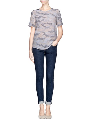 Figure View - Click To Enlarge - EQUIPMENT - 'Riley' lace print camouflage T-shirt