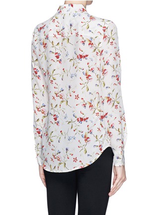 Back View - Click To Enlarge - EQUIPMENT - 'Brett' floral print silk shirt