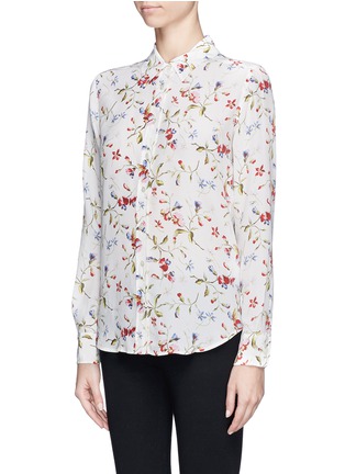 Front View - Click To Enlarge - EQUIPMENT - 'Brett' floral print silk shirt