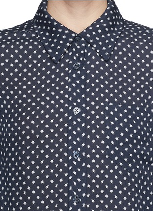Detail View - Click To Enlarge - EQUIPMENT - 'Brett' mini Tokyo star print silk shirt