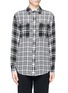 Main View - Click To Enlarge - EQUIPMENT - Signature contrast check silk shirt