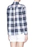 Back View - Click To Enlarge - EQUIPMENT - 'Daddy Tie Front' plaid print shirt